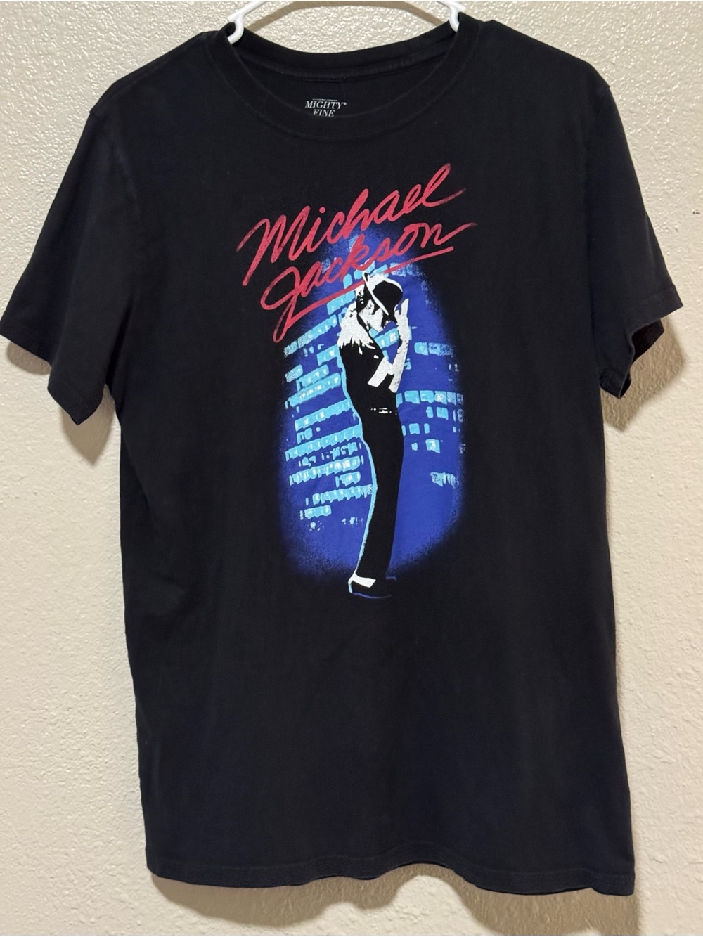 Michael Jackson Black Graphic Tee Unisex Sz.XL Thriller Billie Jean King Of Pop